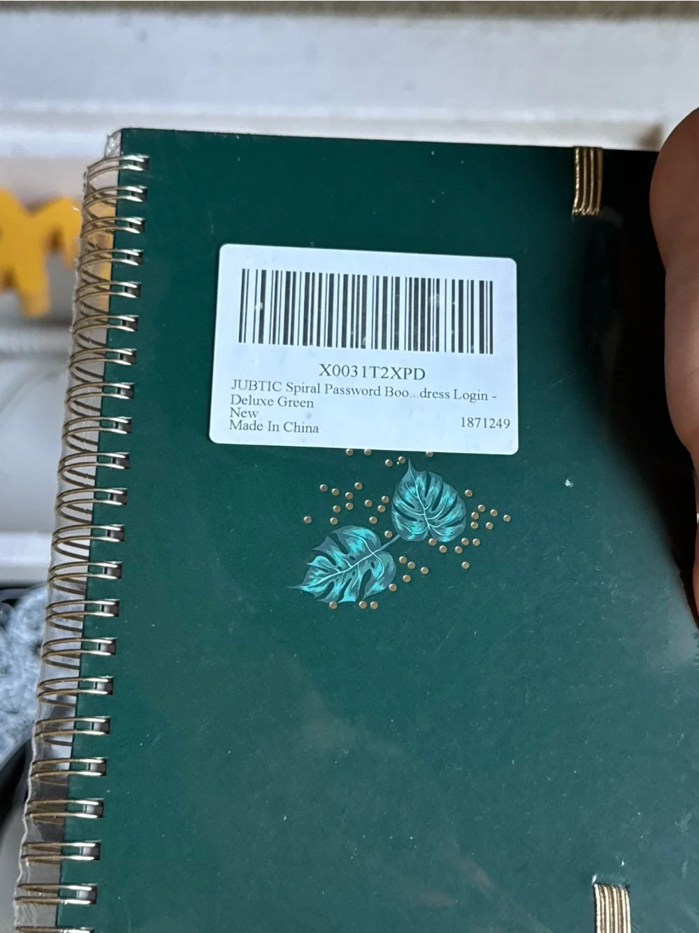 JUBTIC Spiral Password Keeper Book